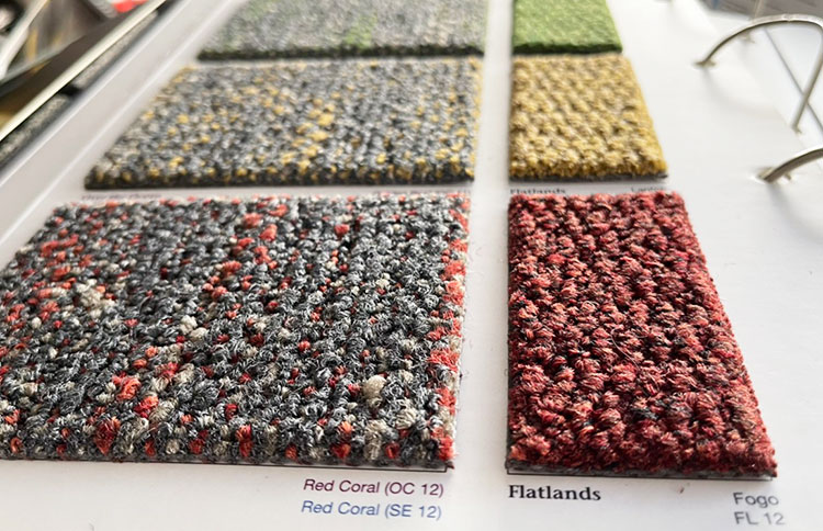 Bảng màu thảm Over The Ocean Carpets Inter Breaking waves Bảng màu thảm Over The Ocean Carpets Inter