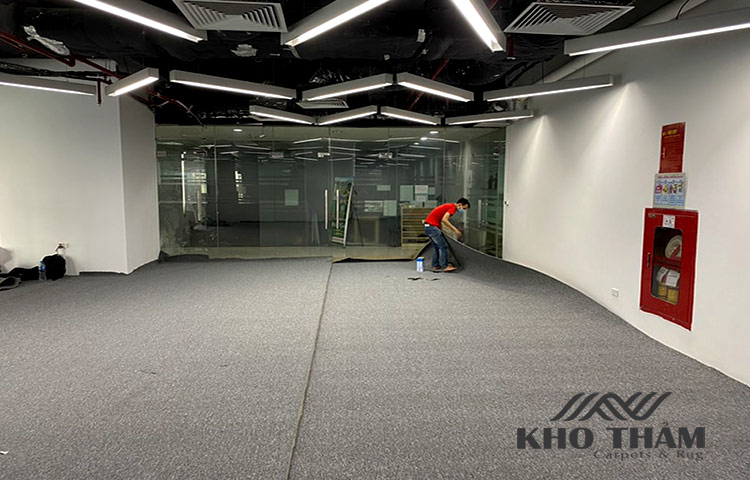 Thảm văn phòng màu ghi Thảm văn phòng màu ghi