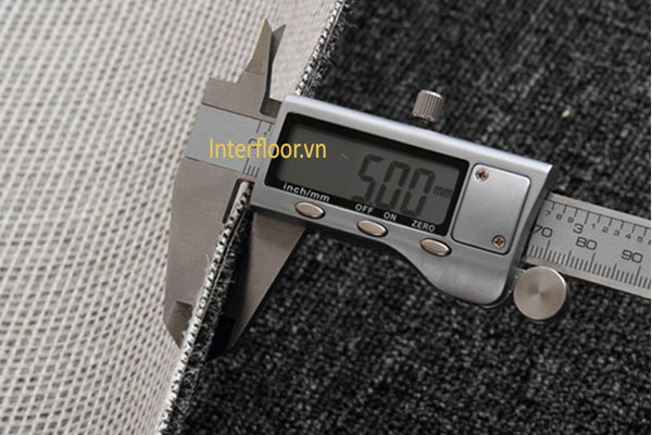 Độ dày thảm một màu Độ dày thảm một màu