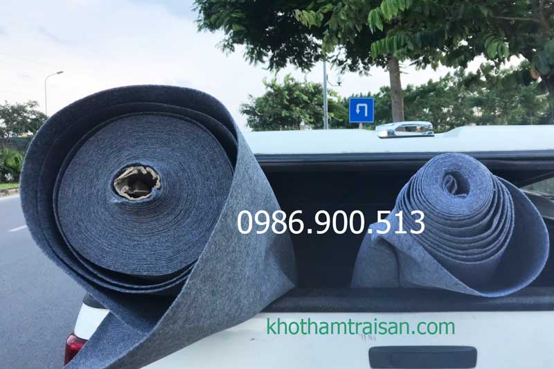 Thảm nỉ màu ghi Thảm nỉ màu ghi