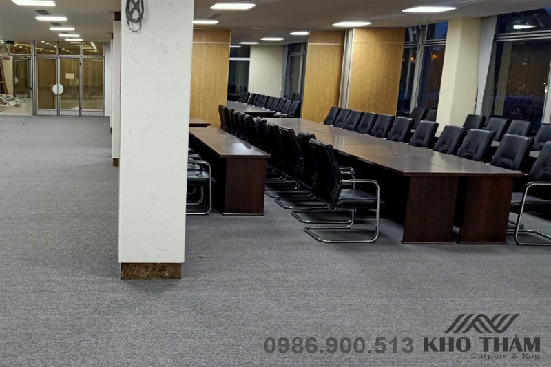 Thảm văn phòng màu ghi xám Thảm văn phòng màu ghi xám